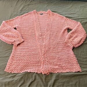 Wild fable pink fuzzy cardigan sz small